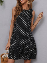 Load image into Gallery viewer, Wave Dot Ruffle Dress