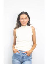 Load image into Gallery viewer, Sleeveless Ribbed Turtleneck