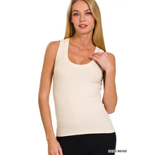 Load image into Gallery viewer, Ribbed Scoop Neck Tank Top
