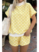 Load image into Gallery viewer, Polka Dot Tee Short Sets

