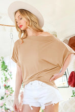 Load image into Gallery viewer, Boat Neck Short Sleeve Knit Top
