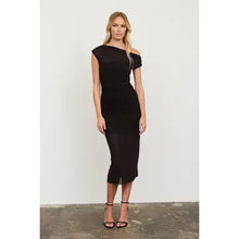 Load image into Gallery viewer, Off The Shoulder Midi Dress
