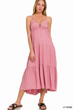 Load image into Gallery viewer, Sweetheart Tiered Cami Midi Dress
