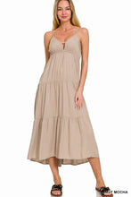 Load image into Gallery viewer, Sweetheart Tiered Cami Midi Dress
