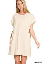 Load image into Gallery viewer, Premium Cotton T-shirts Dress With Pockets
