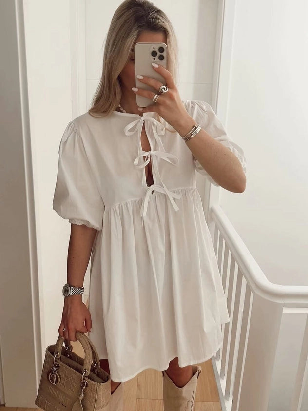Another Bow Tie Mini Dress