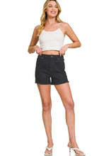 Load image into Gallery viewer, Black Denim Shorts
