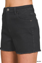Load image into Gallery viewer, Black Denim Shorts
