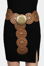 Load image into Gallery viewer, Faux Leather Western Bohemian Disc Belt
