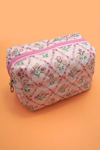 Load image into Gallery viewer, Floral Toile Pattern Makeup Bag
