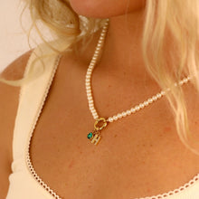 Load image into Gallery viewer, Pearl Charm Keeper Necklace
