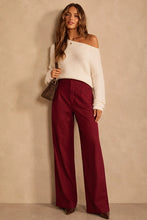 Load image into Gallery viewer, High Waist Wide Leg Tailored Pants

