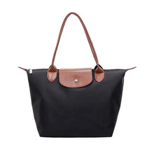 Load image into Gallery viewer, Color Block Nylon Shoulder Tote Bag

