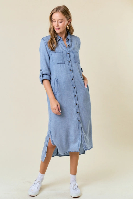 Ready for Fall Denim Maxi