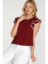 Load image into Gallery viewer, Game Day Ruffle Sleeve Top
