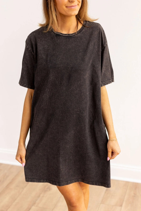 plus size t shirt dress with pockets Cindy Plus Size T-shirt Dress 1XL