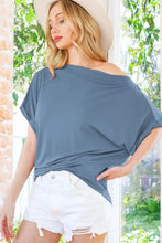 Load image into Gallery viewer, Boat Neck Short Sleeve Knit Top
