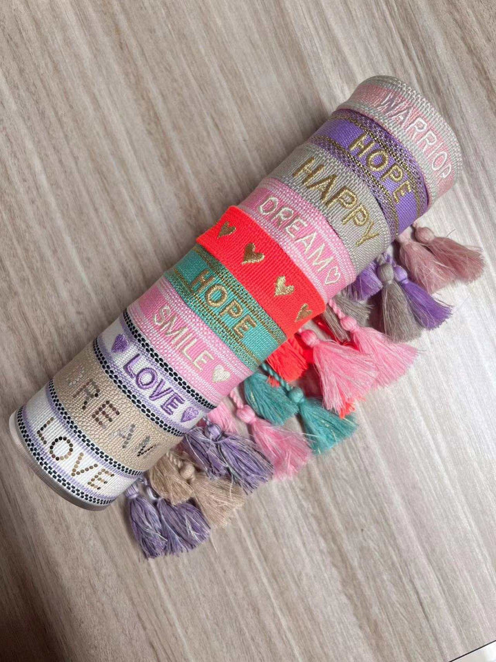 Woven Word Bracelets