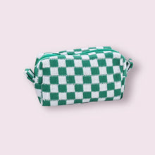 Load image into Gallery viewer, Checkered Cosmetic Bag
