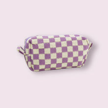 Load image into Gallery viewer, Checkered Cosmetic Bag
