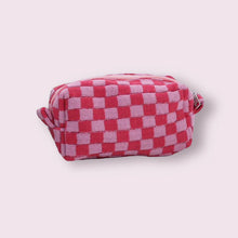 Load image into Gallery viewer, Checkered Cosmetic Bag

