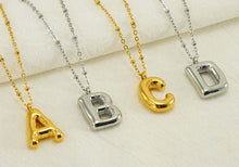 Load image into Gallery viewer, Balloon Alphabet Pendant Necklace
