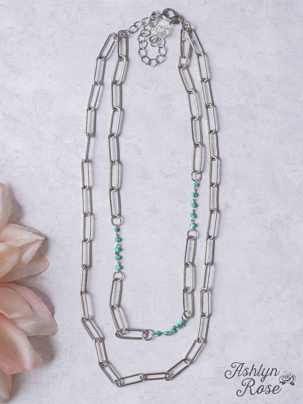 Grace Turquoise Chain Necklace
