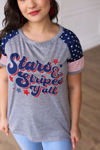 Load image into Gallery viewer, STARS &amp; STRIPES Y&#39;ALL TEE
