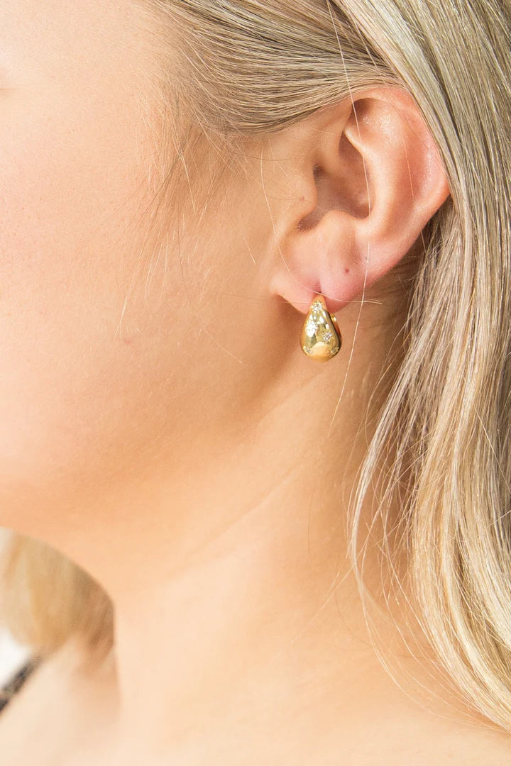 Hinged Hoops with Rhinestone Stars