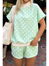 Load image into Gallery viewer, Polka Dot Tee Short Sets
