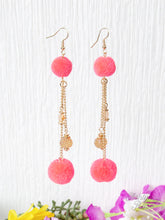 Load image into Gallery viewer, DOUBLE THE POM EARRINGS
