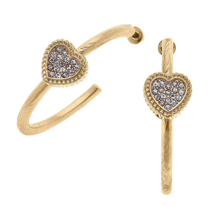 Diamond Heart Earrings