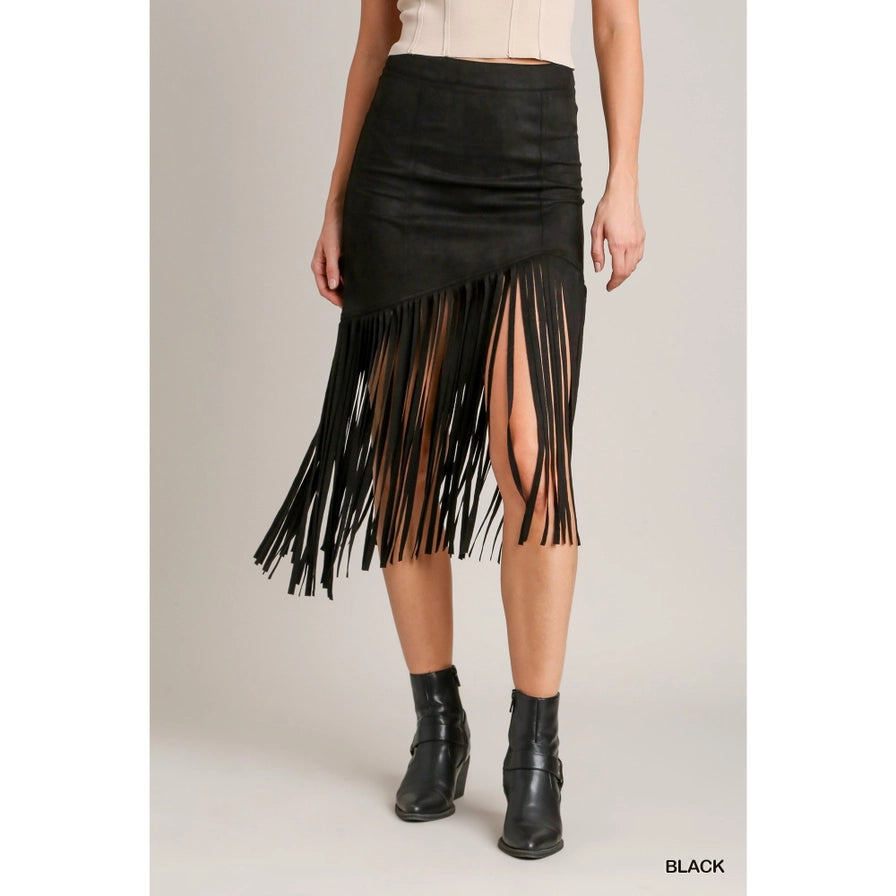 Western Fringe Skirt