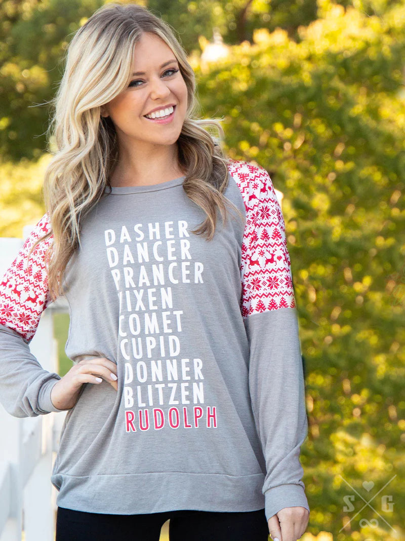 DASHER, DANCER...RUDOLPH TOP