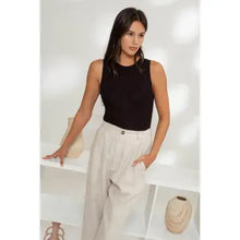 Load image into Gallery viewer, Sleeveless Sweater Knit Tank Top
