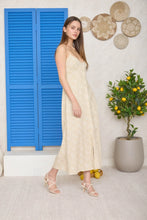 Load image into Gallery viewer, Floral Spaghetti Button Down Midi Dress
