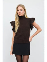 Load image into Gallery viewer, Ruffle Mock Neck Sweater
