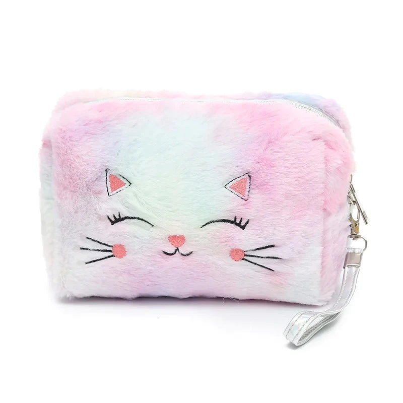 Kitten Fluffy Cosmetic Bags