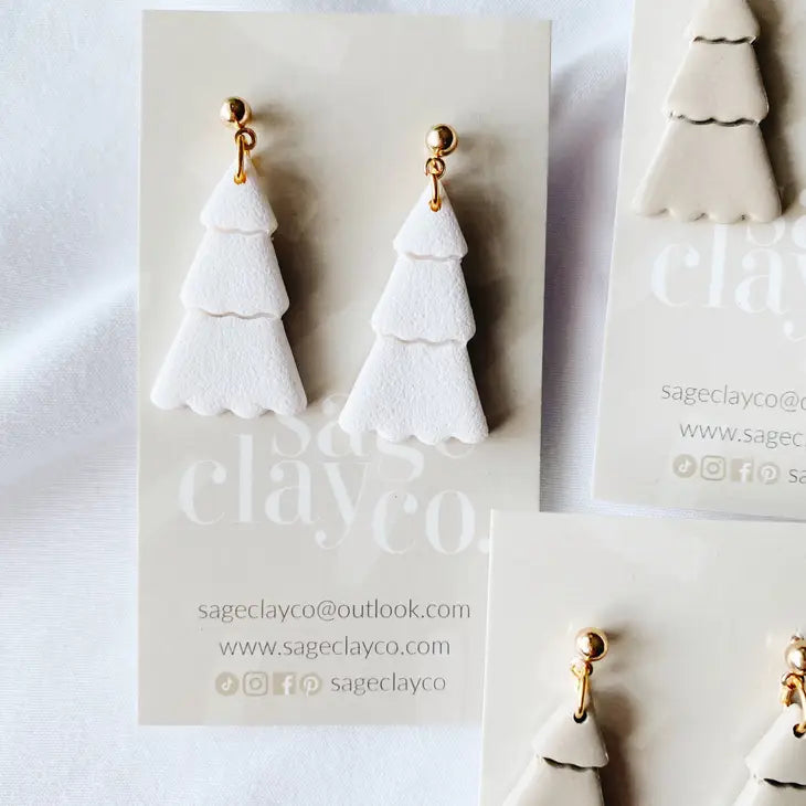 Tree Drop Earrings