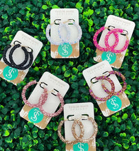 Load image into Gallery viewer, Glitter Hinge Hoops
